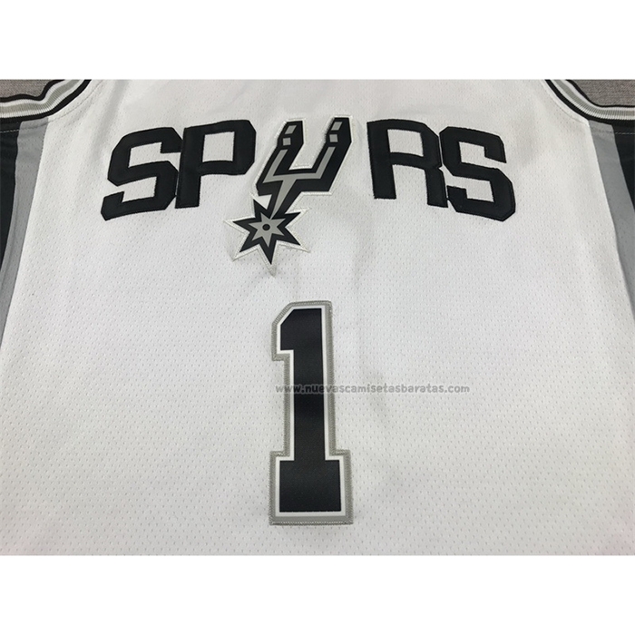 Camiseta San Antonio Spurs Victor Wembanyama NO 1 Association 2022-23 Blanco